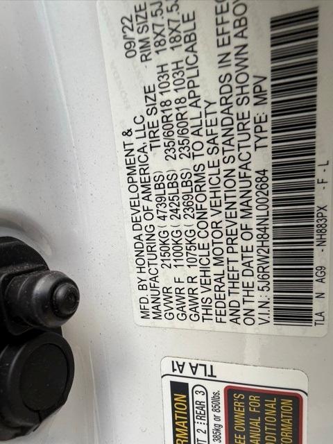 used 2022 Honda CR-V car, priced at $32,267