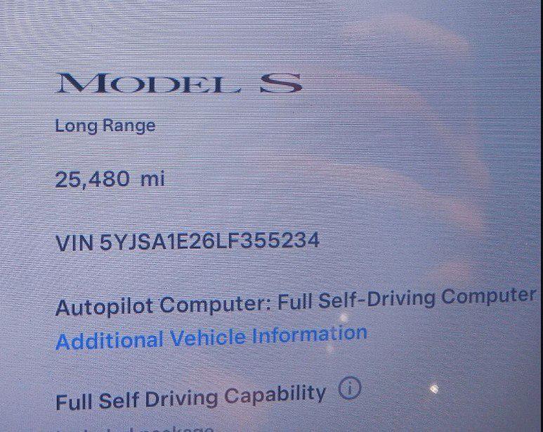 used 2020 Tesla Model S car, priced at $34,995
