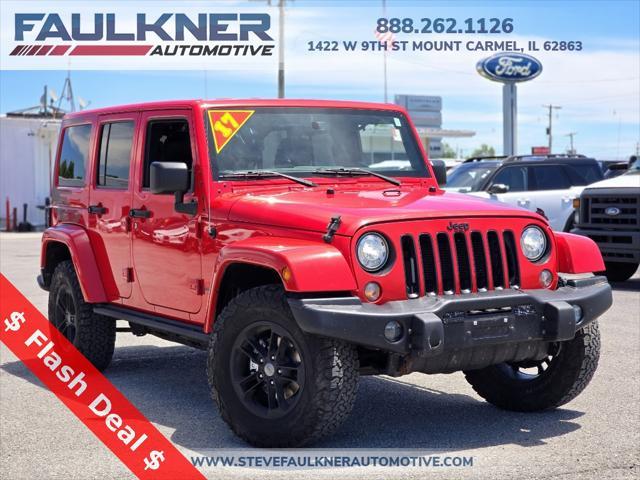 used 2017 Jeep Wrangler Unlimited car, priced at $19,899