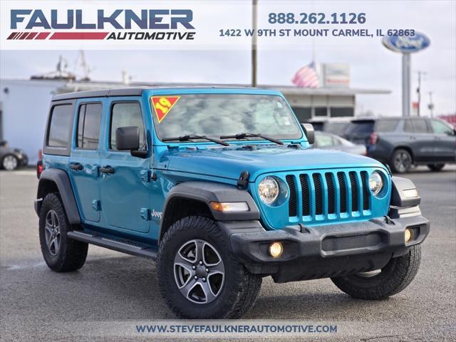 used 2019 Jeep Wrangler Unlimited car, priced at $27,521