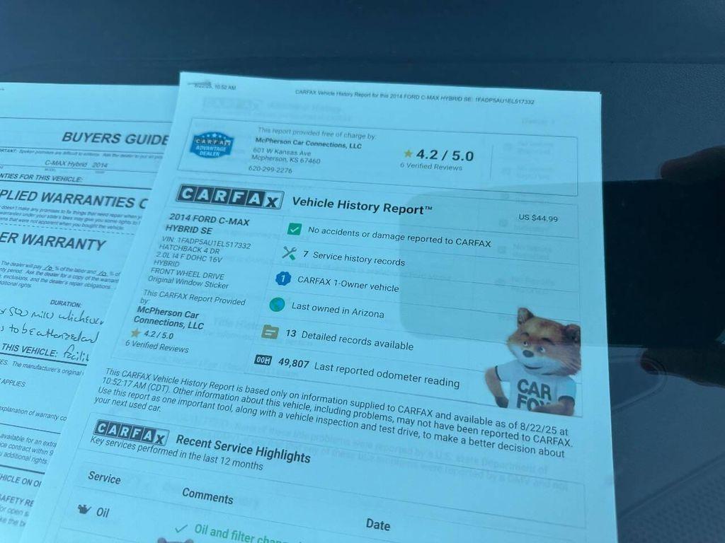 used 2014 Ford C-Max Hybrid car, priced at $10,995