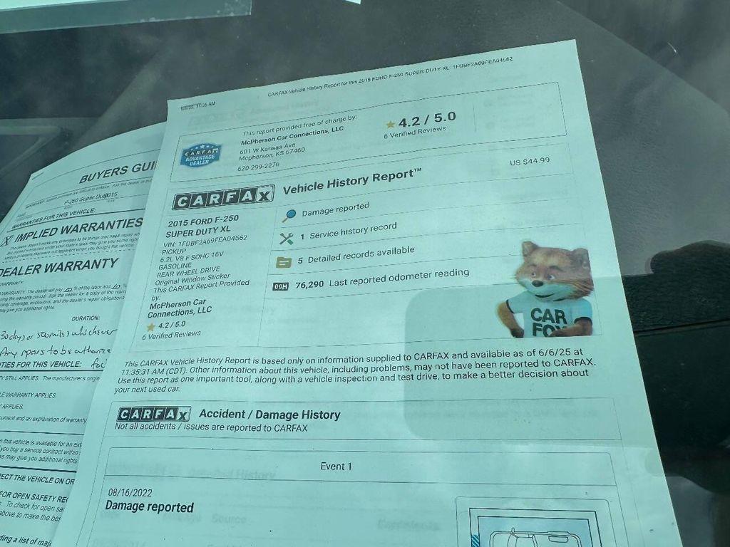 used 2015 Ford F-250 car, priced at $23,995