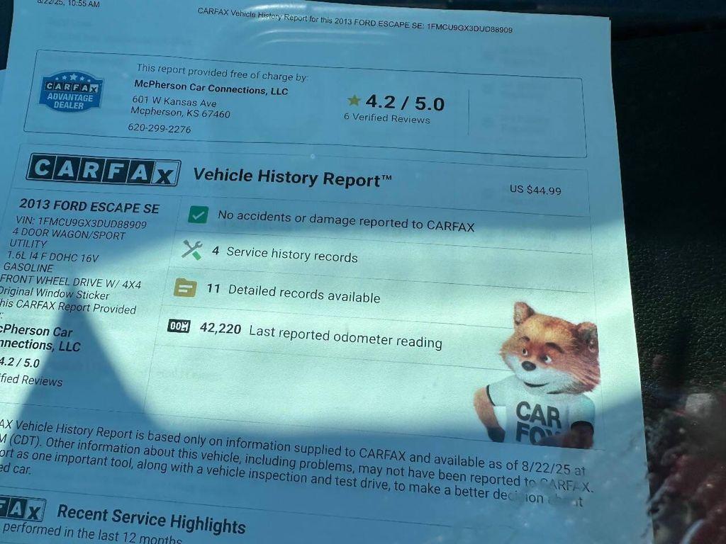 used 2013 Ford Escape car, priced at $11,995