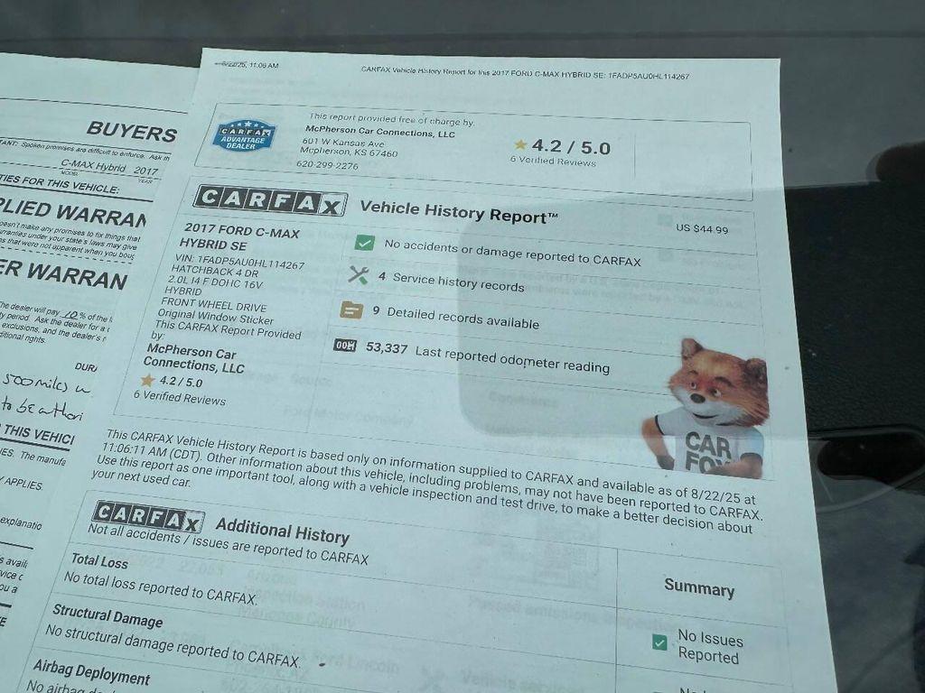 used 2017 Ford C-Max Hybrid car, priced at $12,995