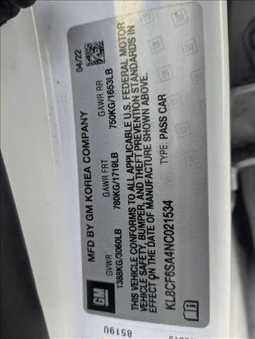 used 2022 Chevrolet Spark car, priced at $14,799