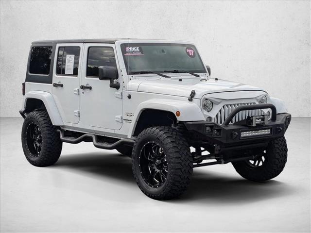 used 2017 Jeep Wrangler Unlimited car, priced at $19,498