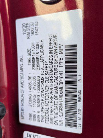 used 2021 Honda CR-V car, priced at $21,500