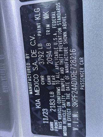 used 2024 Kia Forte car, priced at $19,952