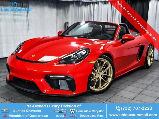 used 2023 Porsche 718 Spyder car, priced at $129,888