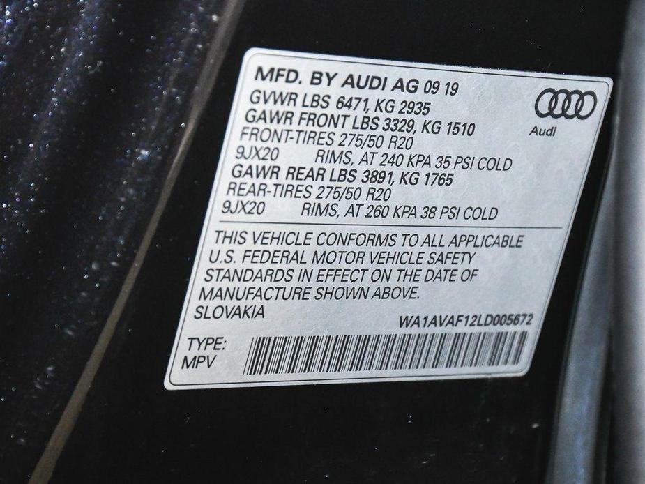 used 2020 Audi Q8 car, priced at $39,555