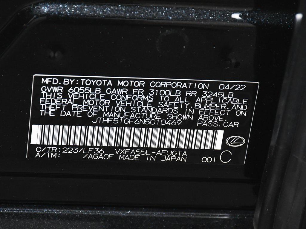 used 2022 Lexus LS 500 car, priced at $53,990