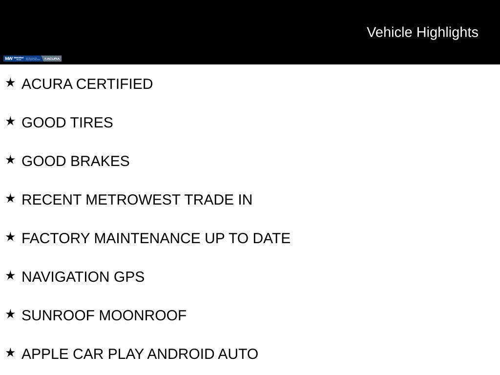 used 2025 Acura ADX car, priced at $34,888