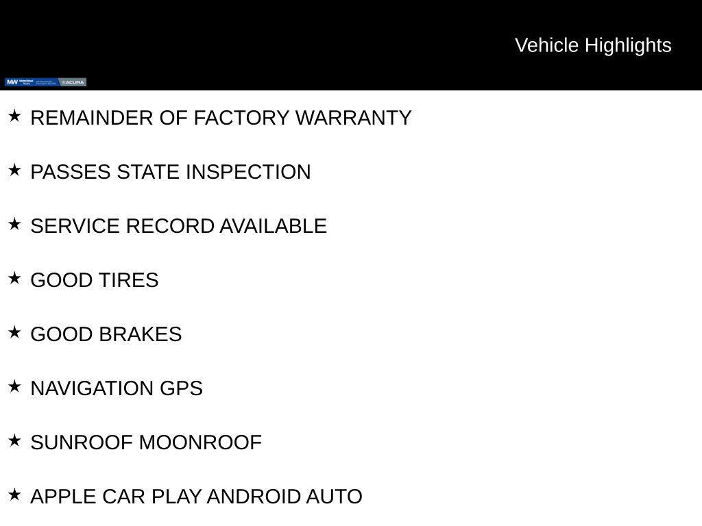 used 2024 Acura MDX car, priced at $43,788