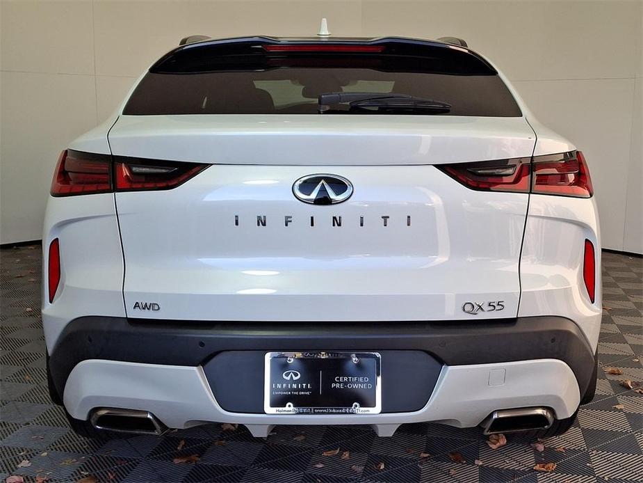 used 2022 INFINITI QX55 car, priced at $33,498