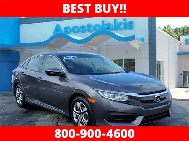 used 2017 Honda Civic car, priced at $15,500