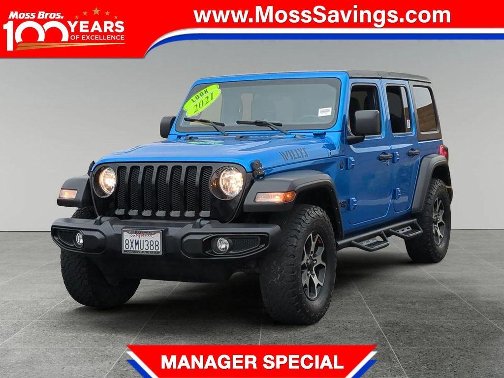 used 2021 Jeep Wrangler Unlimited car, priced at $28,500