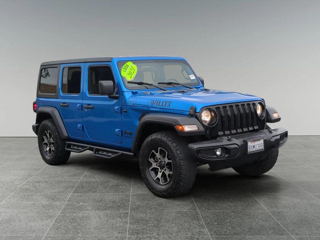used 2021 Jeep Wrangler Unlimited car, priced at $26,250