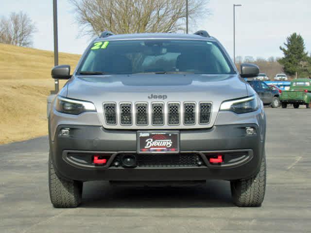 used 2021 Jeep Cherokee car, priced at $25,900