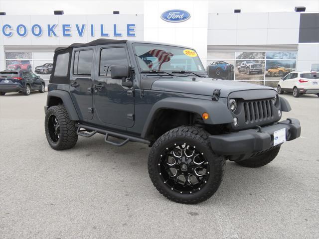 used 2017 Jeep Wrangler Unlimited car, priced at $21,990