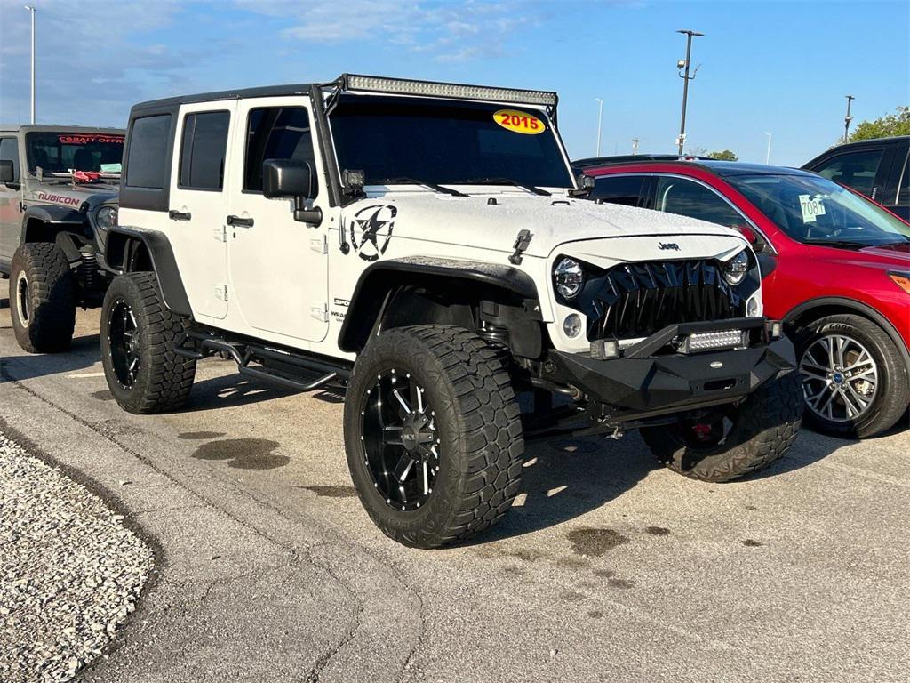 used 2015 Jeep Wrangler Unlimited car, priced at $17,981