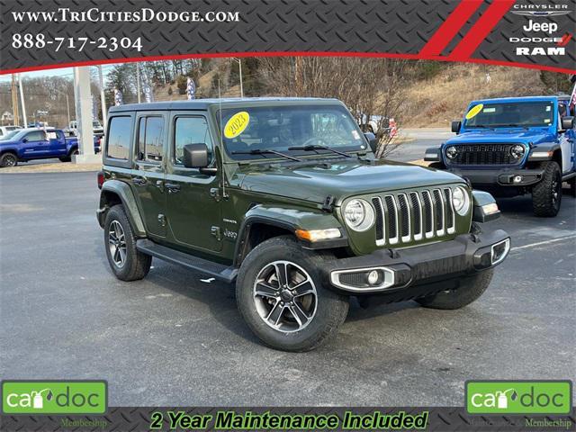 used 2023 Jeep Wrangler car, priced at $33,834