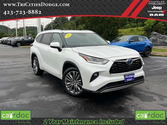 used 2022 Toyota Highlander Hybrid car, priced at $49,842