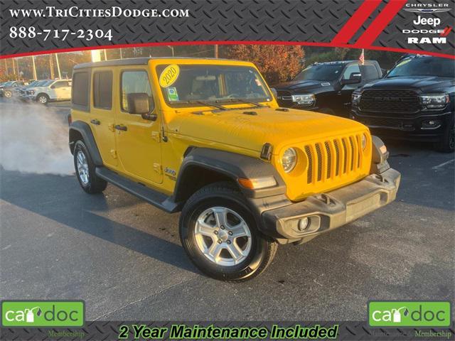 used 2020 Jeep Wrangler Unlimited car, priced at $30,514