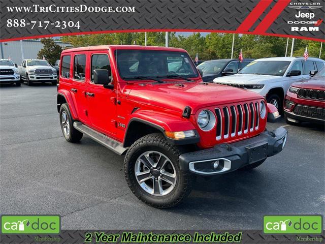 used 2021 Jeep Wrangler Unlimited car, priced at $31,570