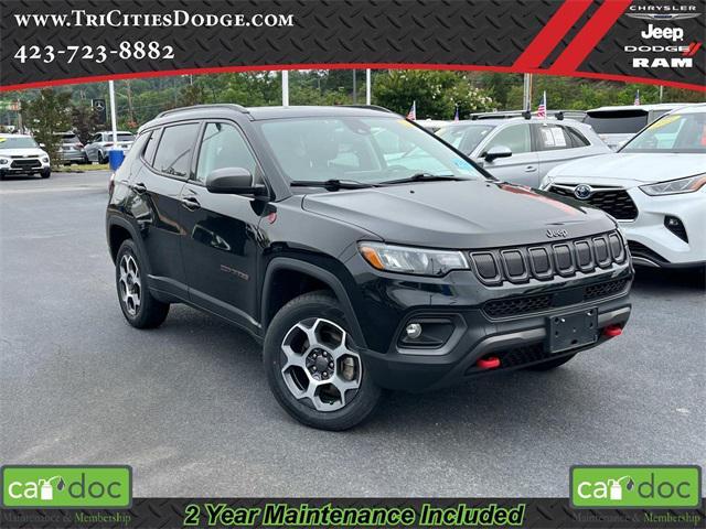 used 2022 Jeep Compass car, priced at $25,254