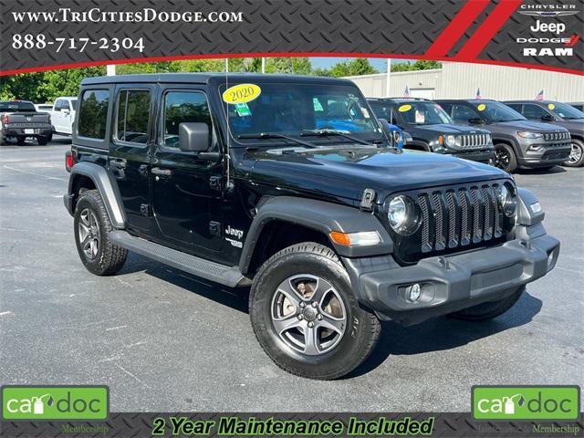 used 2020 Jeep Wrangler Unlimited car, priced at $31,807