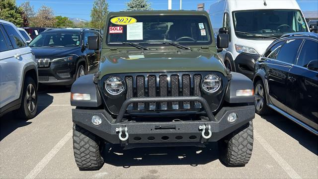 used 2021 Jeep Wrangler car, priced at $33,980