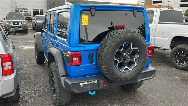 used 2022 Jeep Wrangler Unlimited 4xe car, priced at $37,980