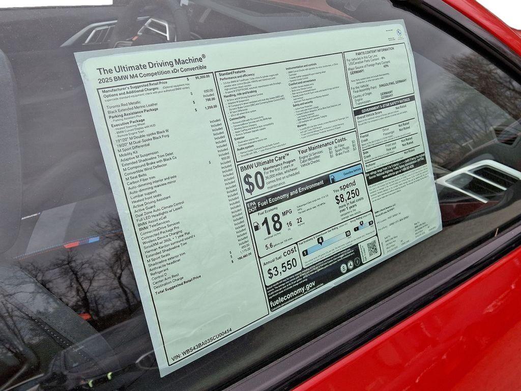 new 2025 BMW M4 car, priced at $100,480