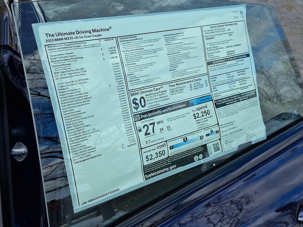 new 2025 BMW M235 Gran Coupe car, priced at $53,925