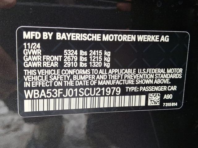 new 2025 BMW 530 car, priced at $74,680