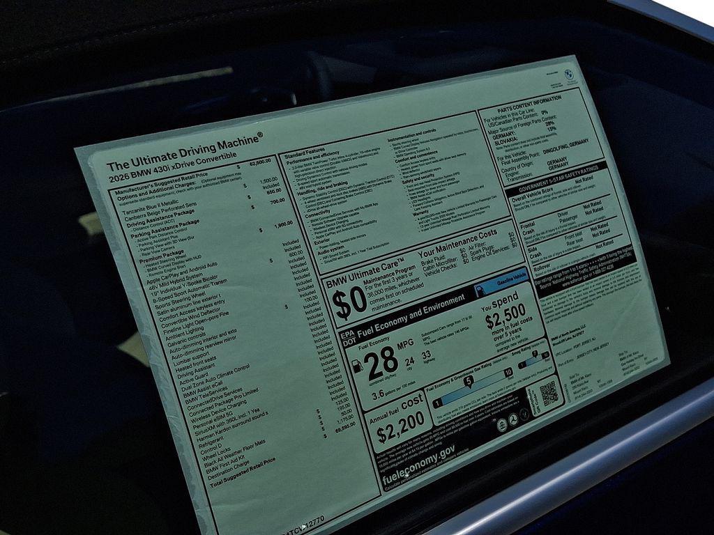 new 2026 BMW 430 car, priced at $69,595