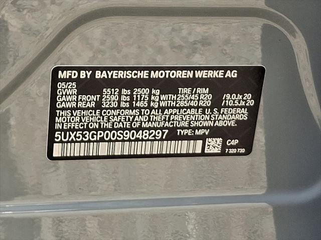 new 2025 BMW X3 car, priced at $60,380