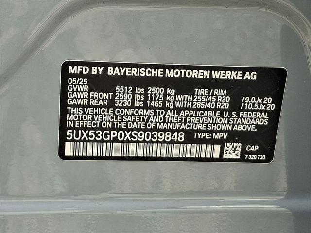 new 2025 BMW X3 car, priced at $61,780