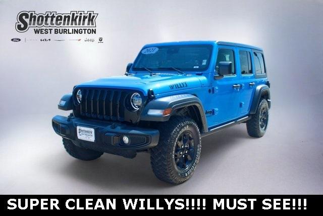used 2021 Jeep Wrangler Unlimited car, priced at $35,889