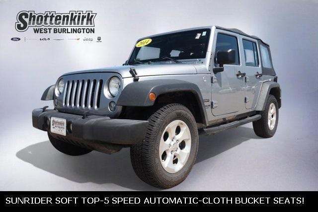 used 2014 Jeep Wrangler Unlimited car, priced at $15,850