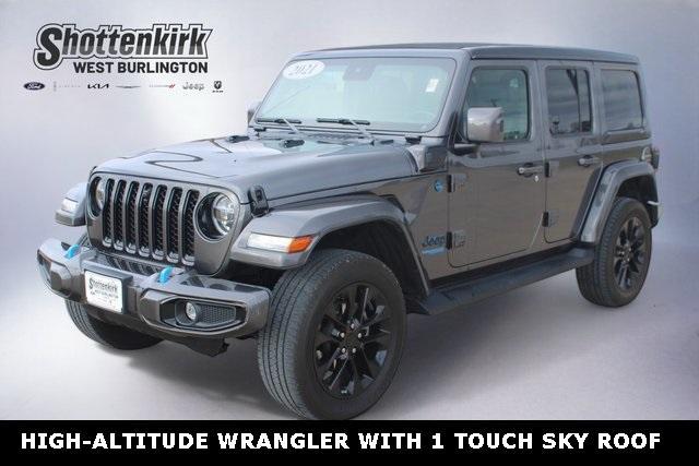 used 2021 Jeep Wrangler Unlimited 4xe car, priced at $36,885