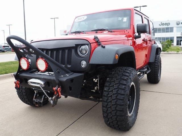 used 2015 Jeep Wrangler Unlimited car, priced at $19,885
