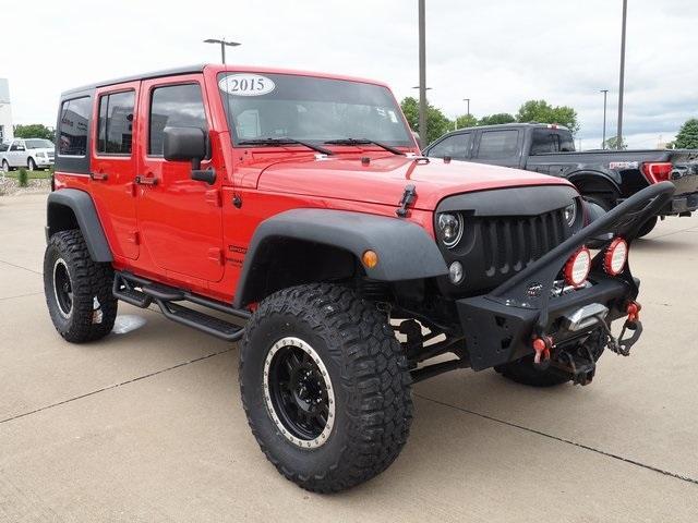 used 2015 Jeep Wrangler Unlimited car, priced at $19,885