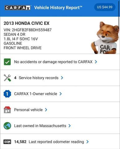 used 2013 Honda Civic car, priced at $15,495