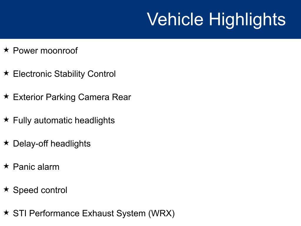 used 2018 Subaru WRX car, priced at $17,500