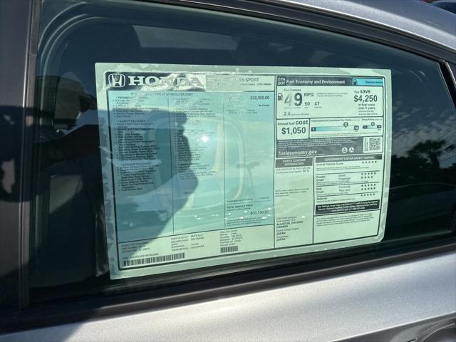 new 2025 Honda Civic Hybrid car, priced at $28,855