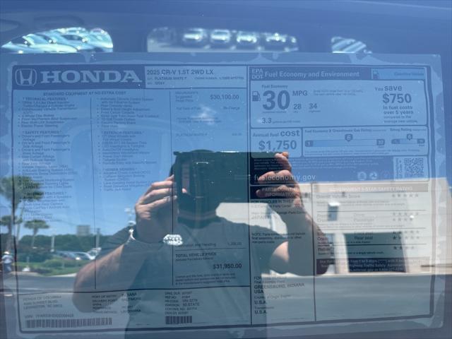 new 2025 Honda CR-V car, priced at $30,778