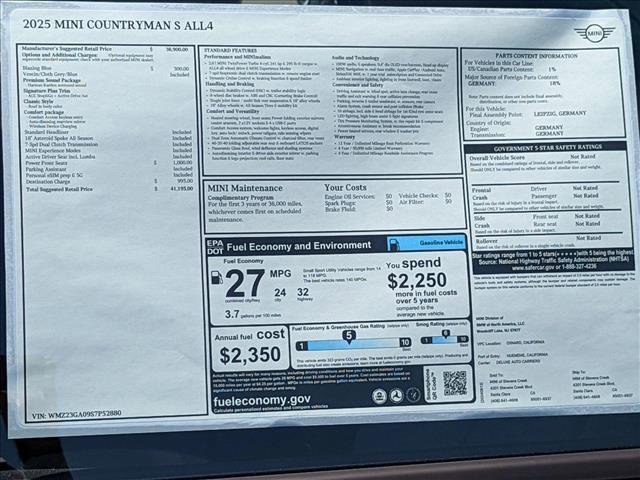 used 2025 MINI Countryman car, priced at $38,777