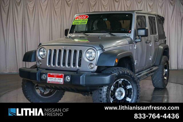 used 2016 Jeep Wrangler Unlimited car, priced at $19,455