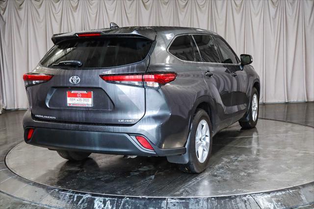 used 2021 Toyota Highlander car, priced at $27,163